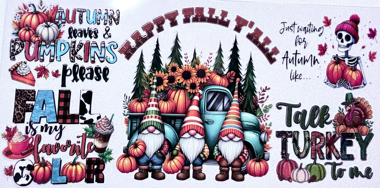 Happy Fall Y'all Decal