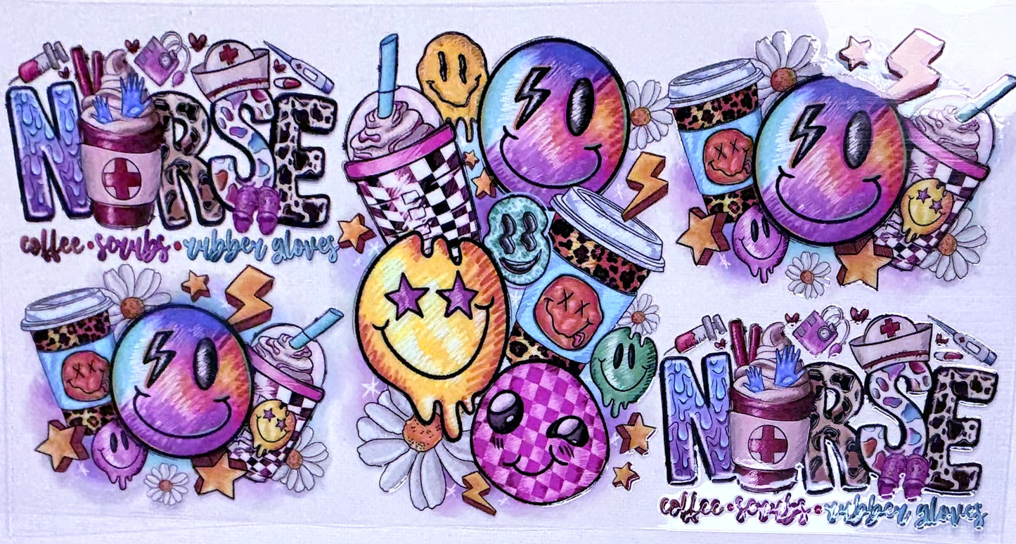 Nurse Smiley Face Decal