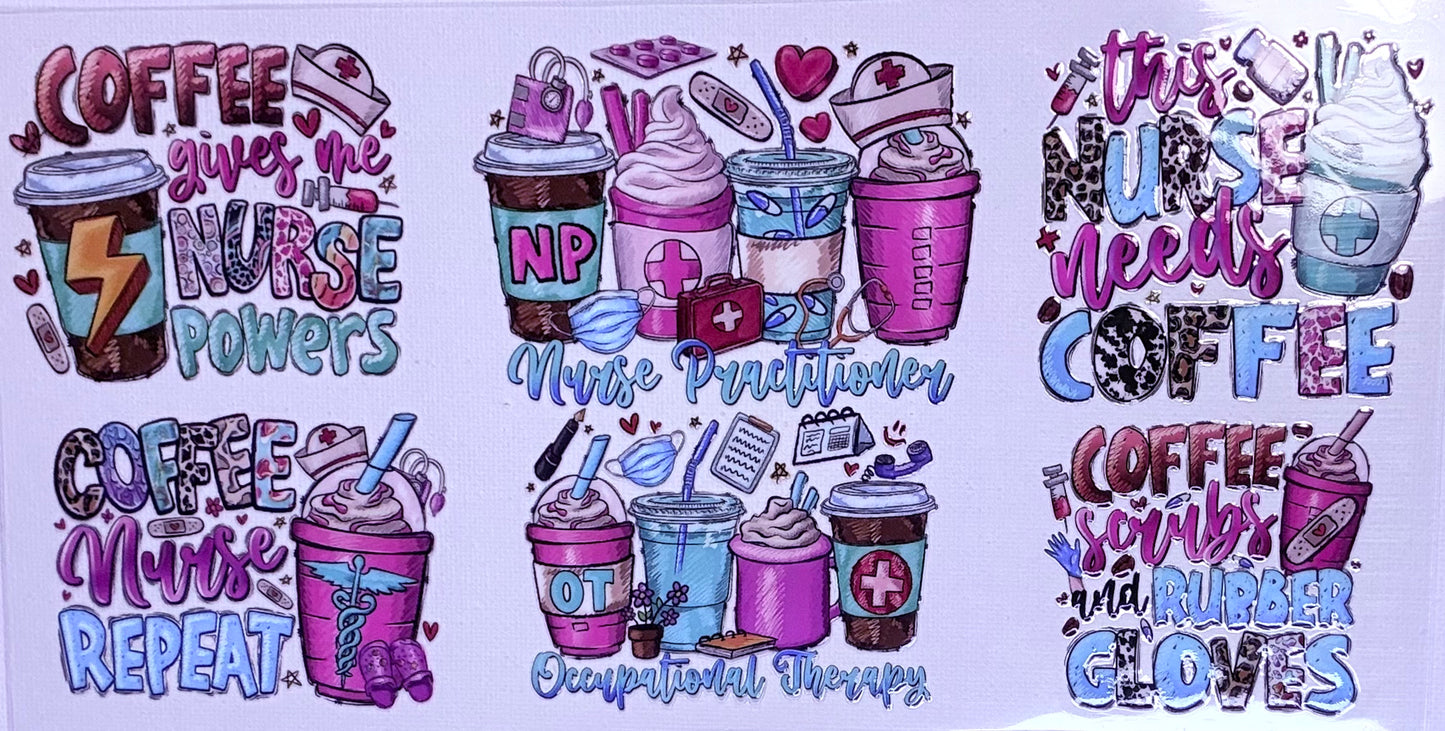 6 Small Cups Decal