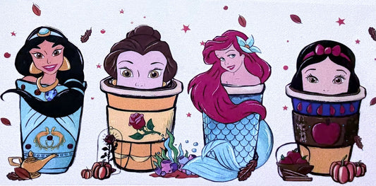 Princesses 4 Cup Decal