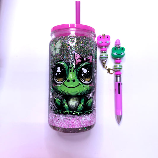 RTS Green Frog w/charm & Pen