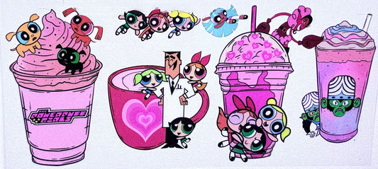 P@wer Girls 4 Cup Decal