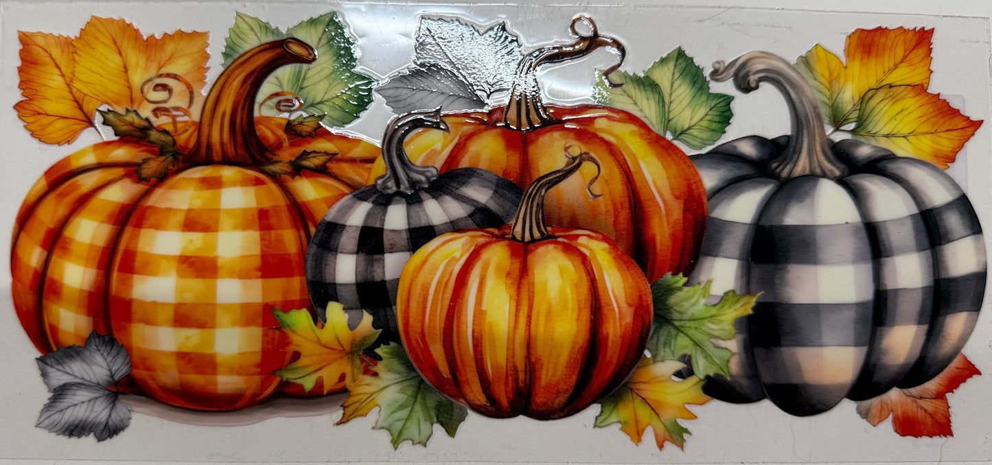 Three Pumpkins Decal
