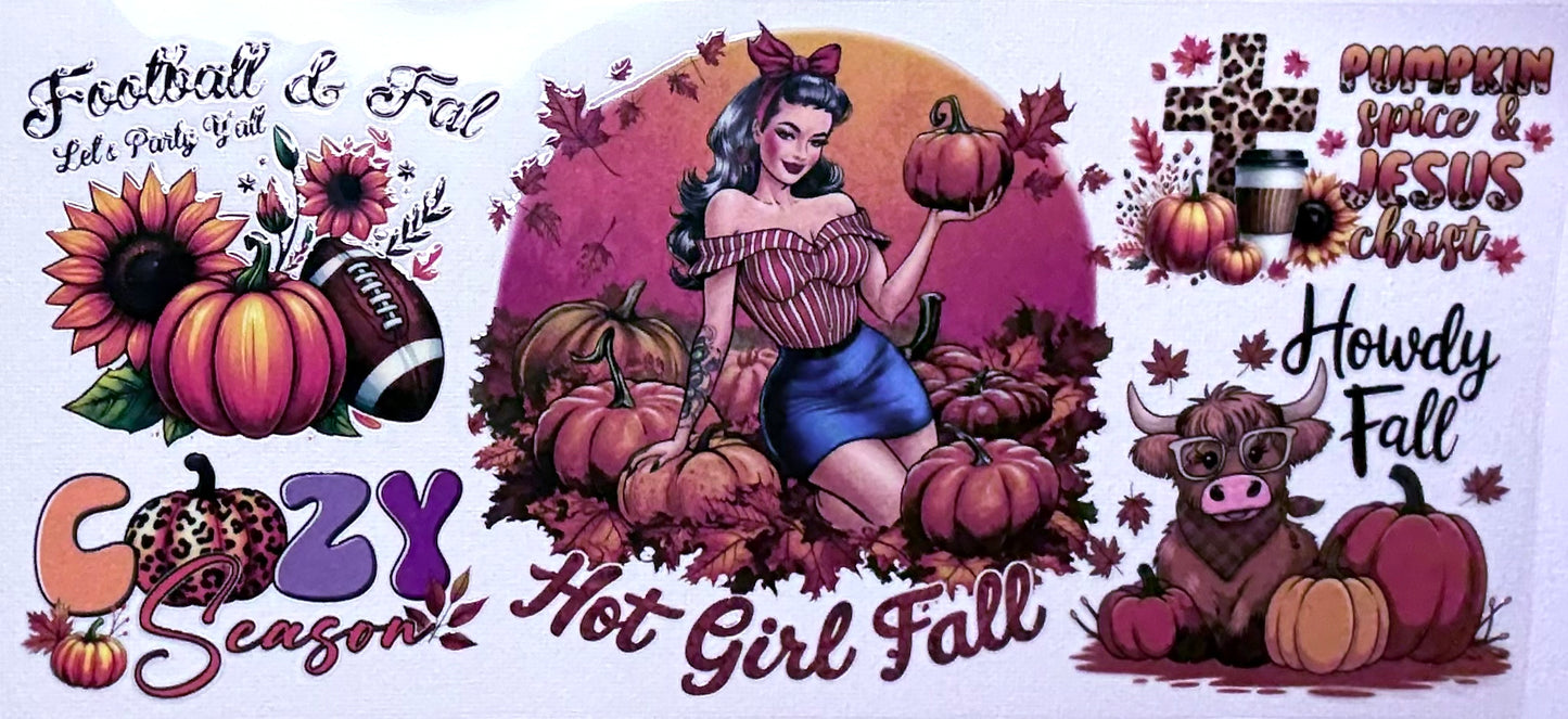 Hot Girl Fall Decal