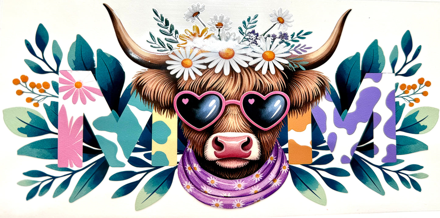 Cow with glasses Decal