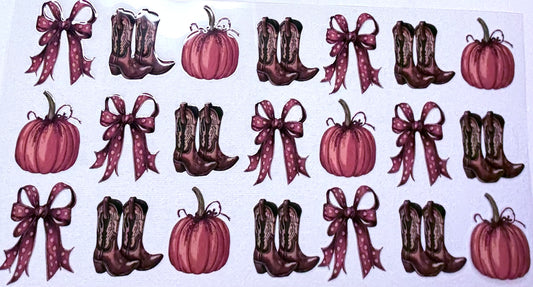 Boots and Bows Decal