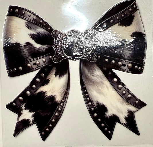 Cowhide Bow Decal