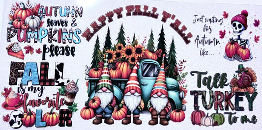 Happy Fall Y'all Decal