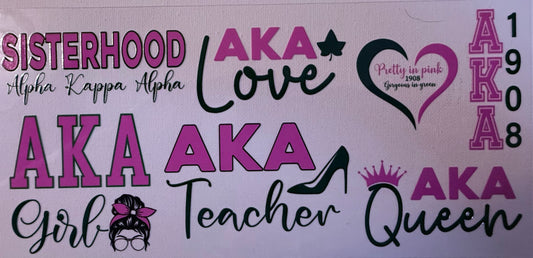 AKA 6 Decal