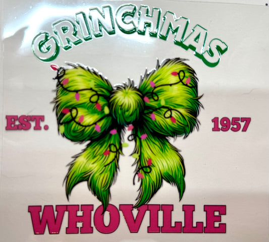 Grinchmas Christmasn Decal