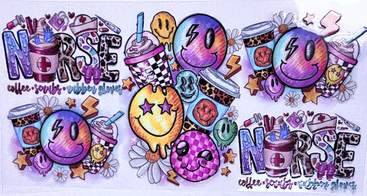 Nurse Smiley Face Decal