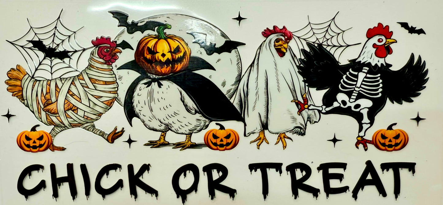 Chick or Treat Decal
