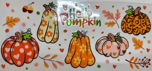 Five Pumpkins Decal