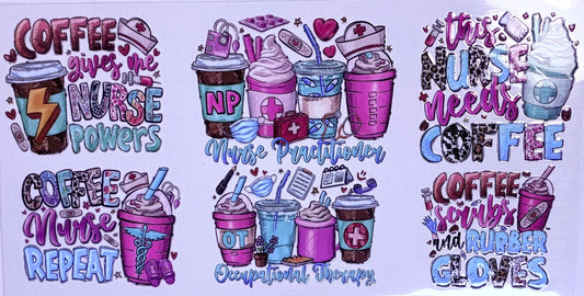 6 Small Cups Decal
